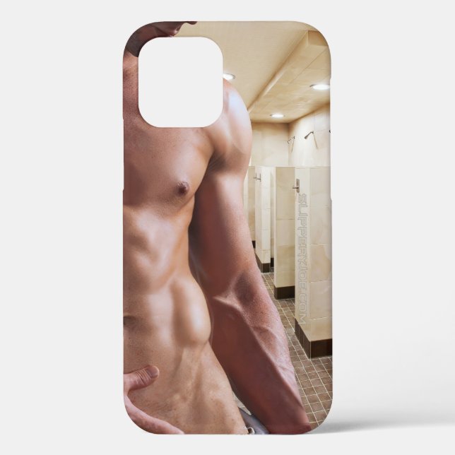Coques Case-Mate iPhone SlipperyJoe cheminée homme musclé six pack abs (Verso)
