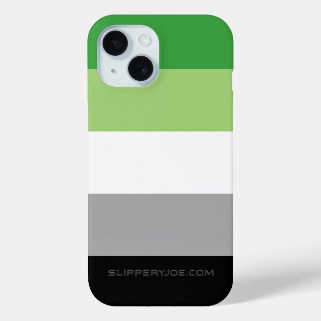 Coques Case-Mate iPhone SlipperyJoe's Aromantic Pride Drapeau gay cadeaux  (Verso)