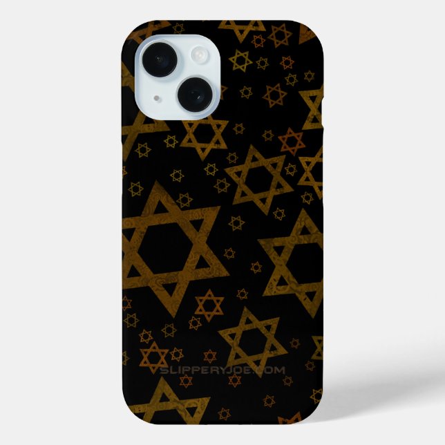 Coques Case-Mate iPhone SlipperyJoe's étoile de David artistique sur le th (Verso)