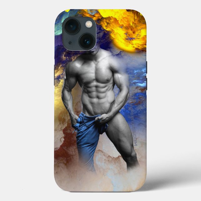 Coques Case-Mate iPhone SlipperyJoe's musculaire physique chemise vapeur (Verso)