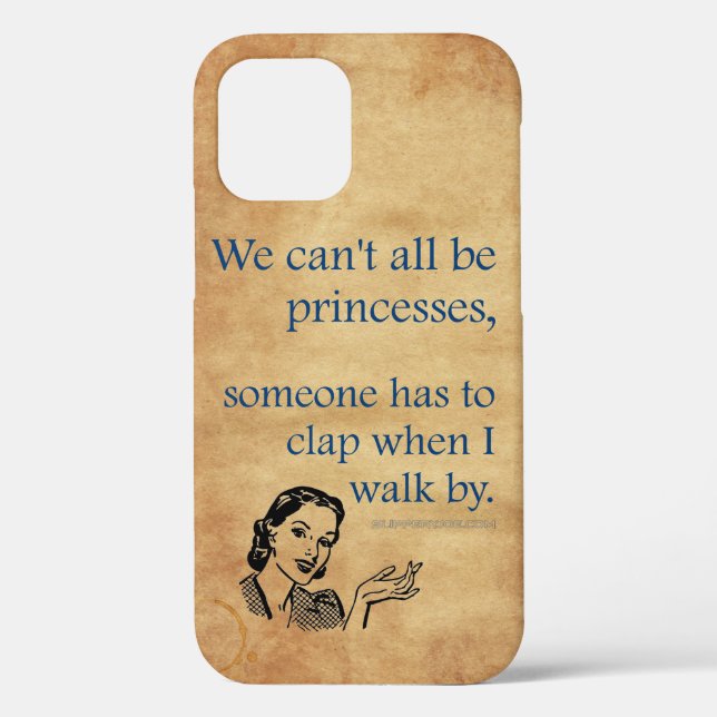 Coques Case-Mate iPhone SlipperyJoe's Princess clap marchant drôle les ann (Verso)