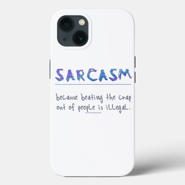 Coques Case-Mate iPhone SlipperyJoe's Sarcasm drôle slogan disant ludique (Verso)