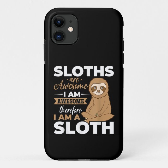 Coques Case-Mate iPhone Sloth Animals Les fentes sont géniales (Dos)