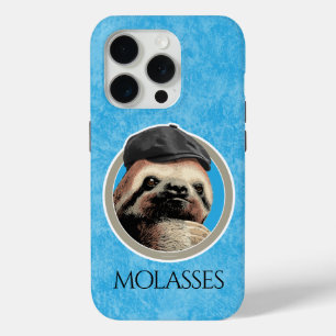 Coque Case-Mate iPhone Sloth (dans Baker Boy casquette)