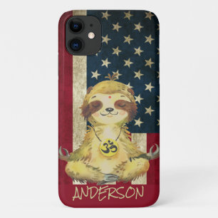 Case-Mate iPhone Case Sloth pour la paix américaine personnalisée
