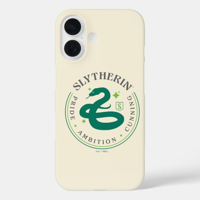 Coques Case-Mate iPhone SLYTHERIN™ Insigne de fierté de la Maison du serpe (Verso)