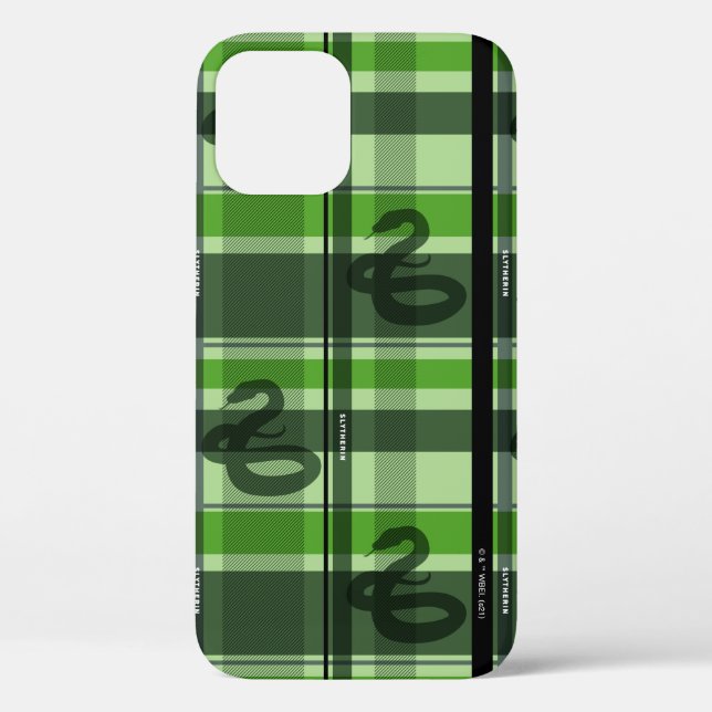 Coques Case-Mate iPhone SLYTHERIN™ Tartan Plaid Motif (Verso)