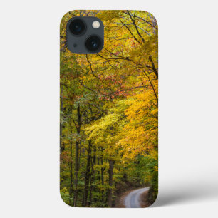 Etui iPhone 13 Small Gravel Road Lined With Autumn Color