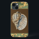 Coque Case-Mate iPhone Small Mermaid's Shells<br><div class="desc">Charikilia Zarris is a talented artist know for her ocean artwork. Her images are peaceful and calm relaxing you with every picture. Get this nautical piece of artwork with a Conch Shell being the center of it all,  bordered with decorative and a beautiful floral pattern.</div>