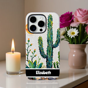 Coque iPhone 16 Pro Smartphone Impasto Desert Cactus