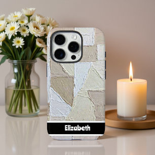 Coque iPhone 16 Pro Smartphone neutre Impasto texturé