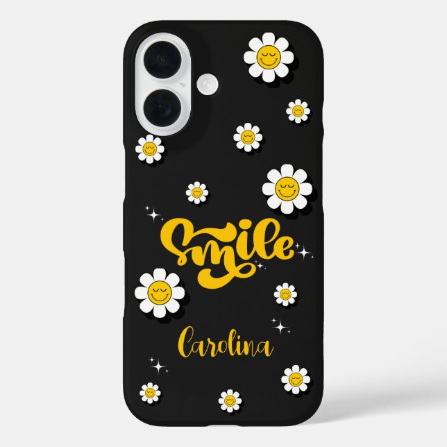 Coques Case-Mate iPhone Smile Daisy garden Personnalisable (Verso)