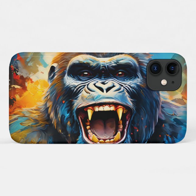 Coques Case-Mate iPhone Smiling gorilla (Dos (Horizontal))