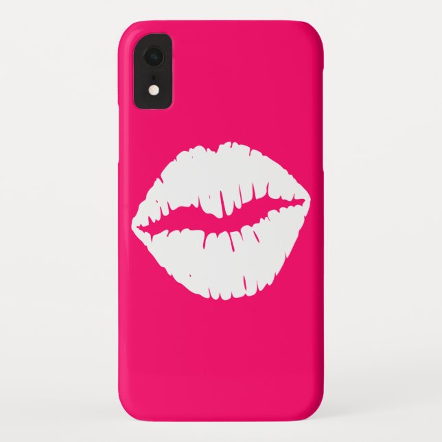 Coques Case-Mate iPhone Smooch rose et blanc (Dos)