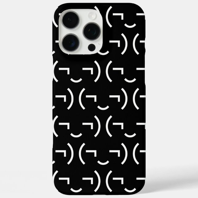 Coques Case-Mate iPhone Smug Emoticon (‿MD) Kaomoji japonais (Verso)
