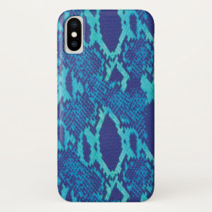 Coque Case-Mate iPhone Snakeskin en bleu