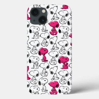 Case-Mate iPhone Case Snoopy Black & Magenta Pattern