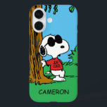 Coque Pour iPhone 16 Snoopy "Joe Cool" debout<br><div class="desc">Découvrez le Cool Joe alter-ego de Snoopy debout et penché.</div>