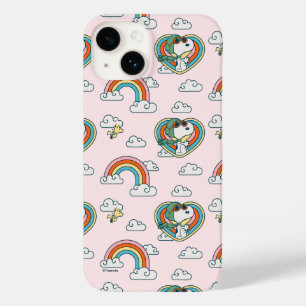 Coque Case-Mate iPhone Snoopy & Woodstock Rainbow Heart Motif