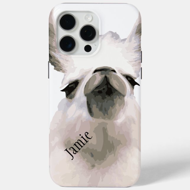 Coques Case-Mate iPhone Snooty noir et blanc Drama Llama (Verso)