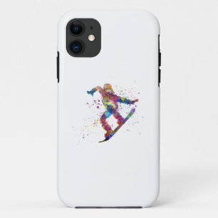 Case-Mate iPhone Case Snowboard en aquarelle