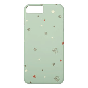 Coques Pour iPhone Snowflakes et étoiles de Noël