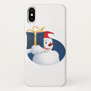 Coque Case-Mate iPhone Snowman donne un cadeau...