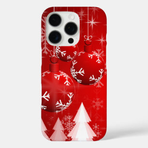 Coque iPhone 16 Pro Snowmans & Snowflakes Motif sans couture