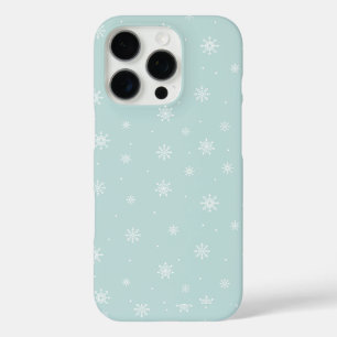 Coque iPhone 16 Pro Snowmans & Snowflakes Motif sans couture