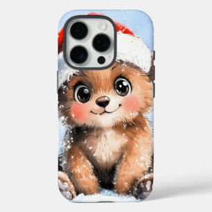 Coque iPhone 16 Pro Snowy Père Noël Little Cub