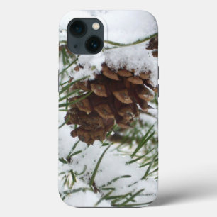 Coques Pour iPhone Snowy Pine Cone I