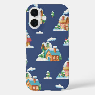 Coque Pour iPhone 16 Snowy Village Dreams Winter Wonderland