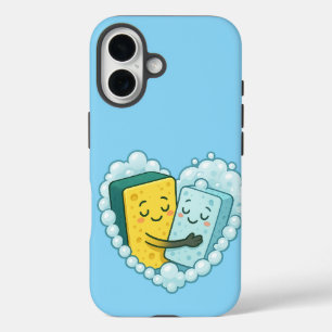 Coque Pour iPhone 16 Soapy Love - Éponge & Dish Soap