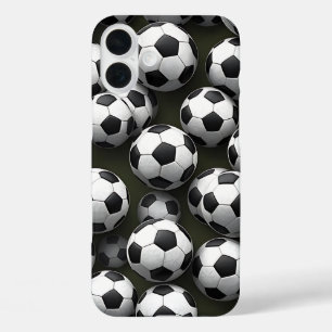 Coque Pour iPhone 16 Plus Soccer Balls