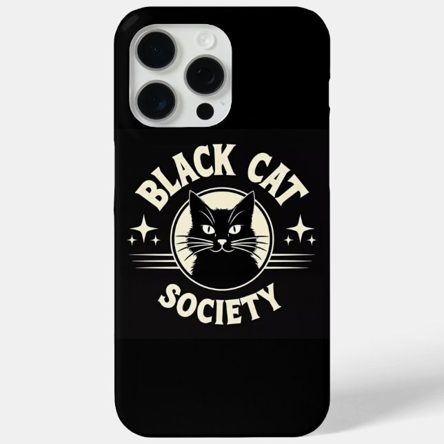 Coques Case-Mate iPhone Société du Chat Noir Halloween gothique iPhone 15 (Verso)