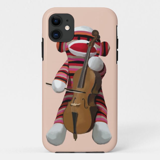 Coques Case-Mate iPhone Sock Monkey and Cello 2 (Dos)