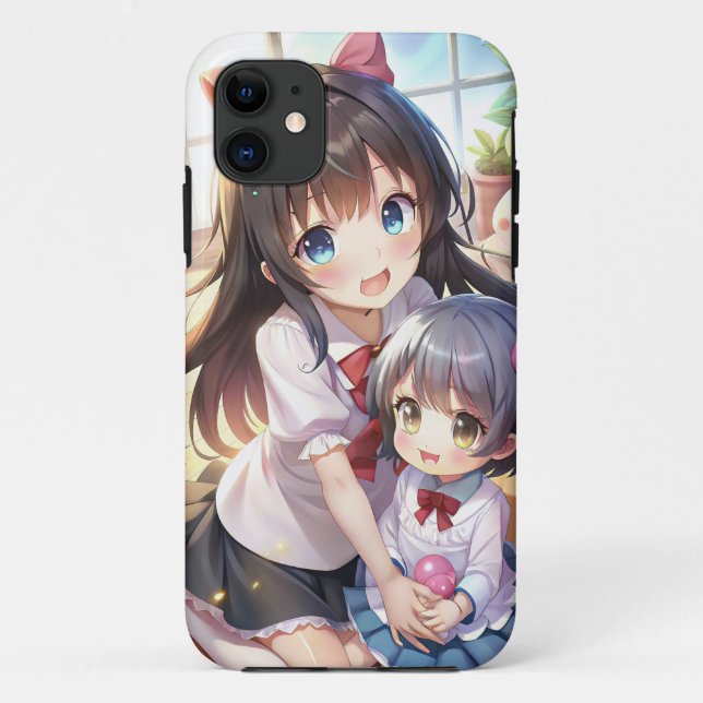 Coques Case-Mate iPhone Soeurs mignonnes anime (Dos)