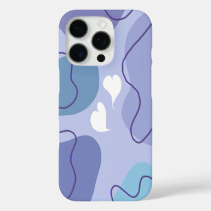 Coque iPhone 16 Pro Soft Abstrait Heart Design - Art esthétique minima
