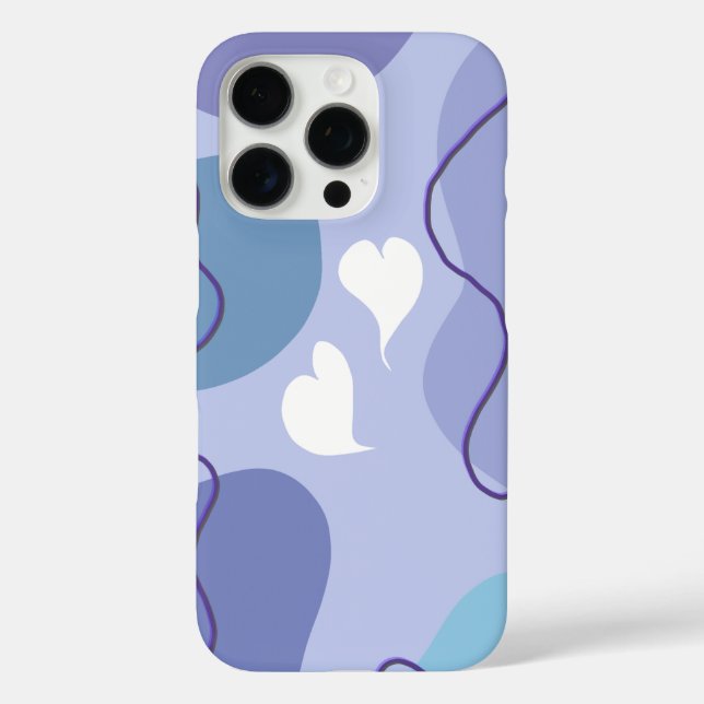 Coques Case-Mate iPhone Soft Abstrait Heart Design - Art esthétique minima (Verso)