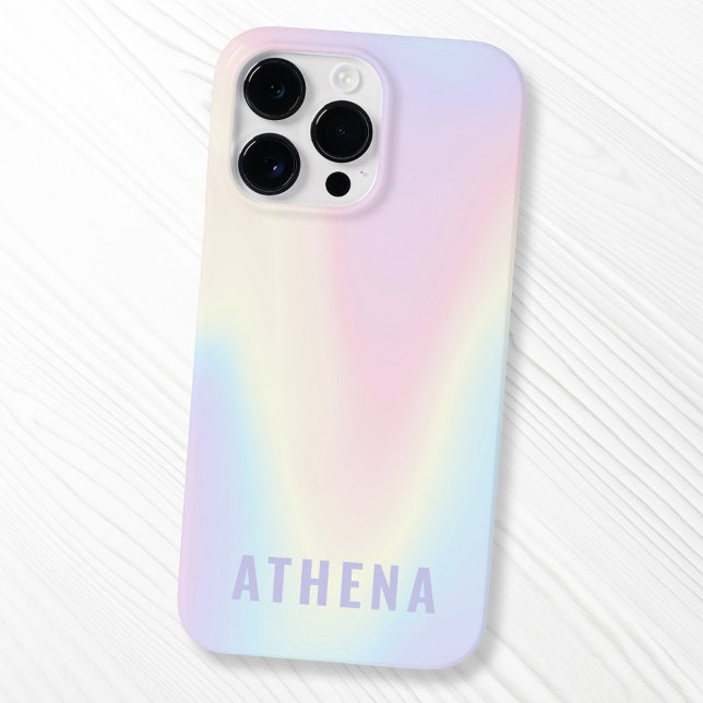 Coques Case-Mate iPhone Soft pastel nom arc-en-ciel tendance moderne minim (Soft pastel rainbow name trendy modern minimal Case-Mate iPhone case
)