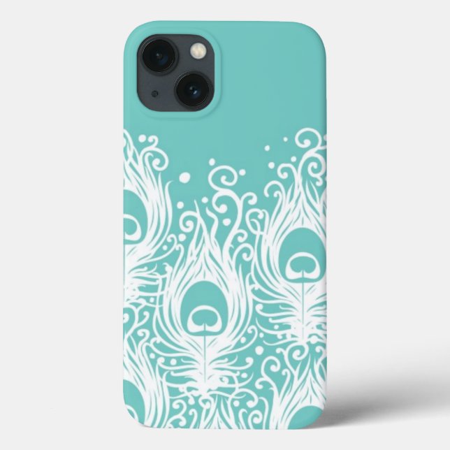 Coques Case-Mate iPhone Soft peacock feathers (Verso)