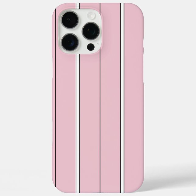Coques Case-Mate iPhone Soft Pink Vertical Stripe Pattern Minimal (Verso)