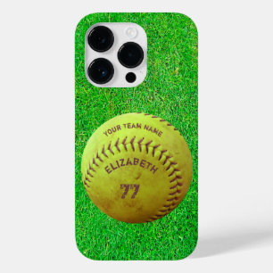 Coque Case-Mate iPhone Softball Dirty Name Team Numéro Ball