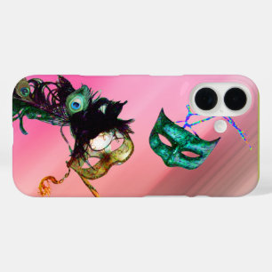 Coque Pour iPhone 16 soie MARDI GRAS MASQUERADE