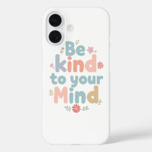 Coque Pour iPhone 16 Soin Personnel Doux et Rappel Positif