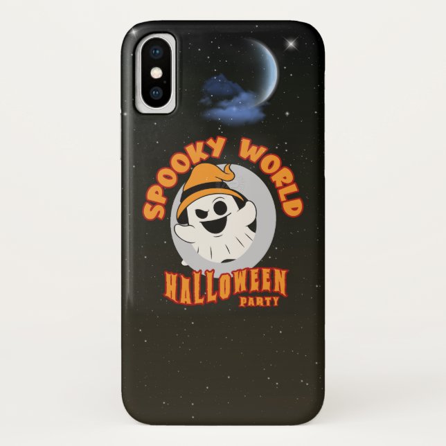 Coques Case-Mate iPhone Soirée Halloween de Spooky World | (Dos)