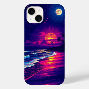 Coque Case-Mate iPhone Soirée plage avec Sunset Rays mobile