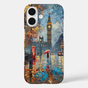 Coque Pour iPhone 16 Soirée pluvieuse à Londres