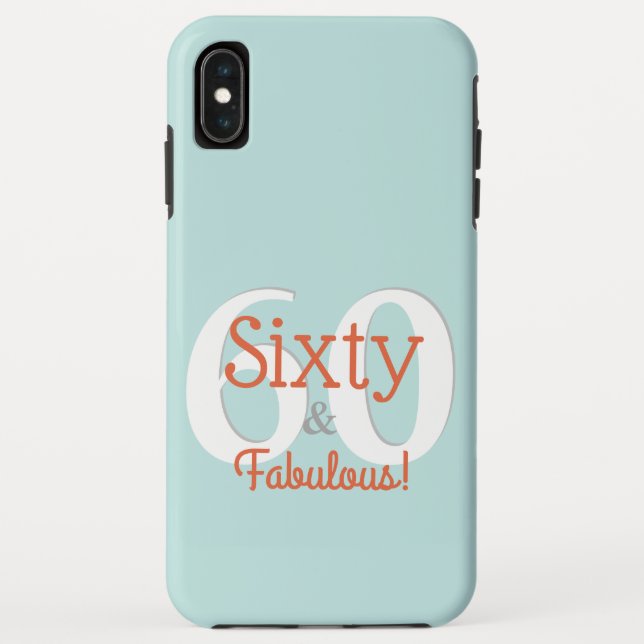 Coques Case-Mate iPhone Soixante & Fabuleux Joyeux 60e Anniversaire Sarcel (Dos)