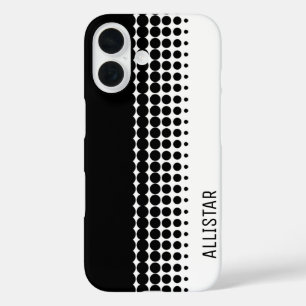 Coque Pour iPhone 16 Soixante inspiré rétro noir et blanc